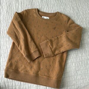 Babycottons Tan Sweatshirt with Subtle Pattern
